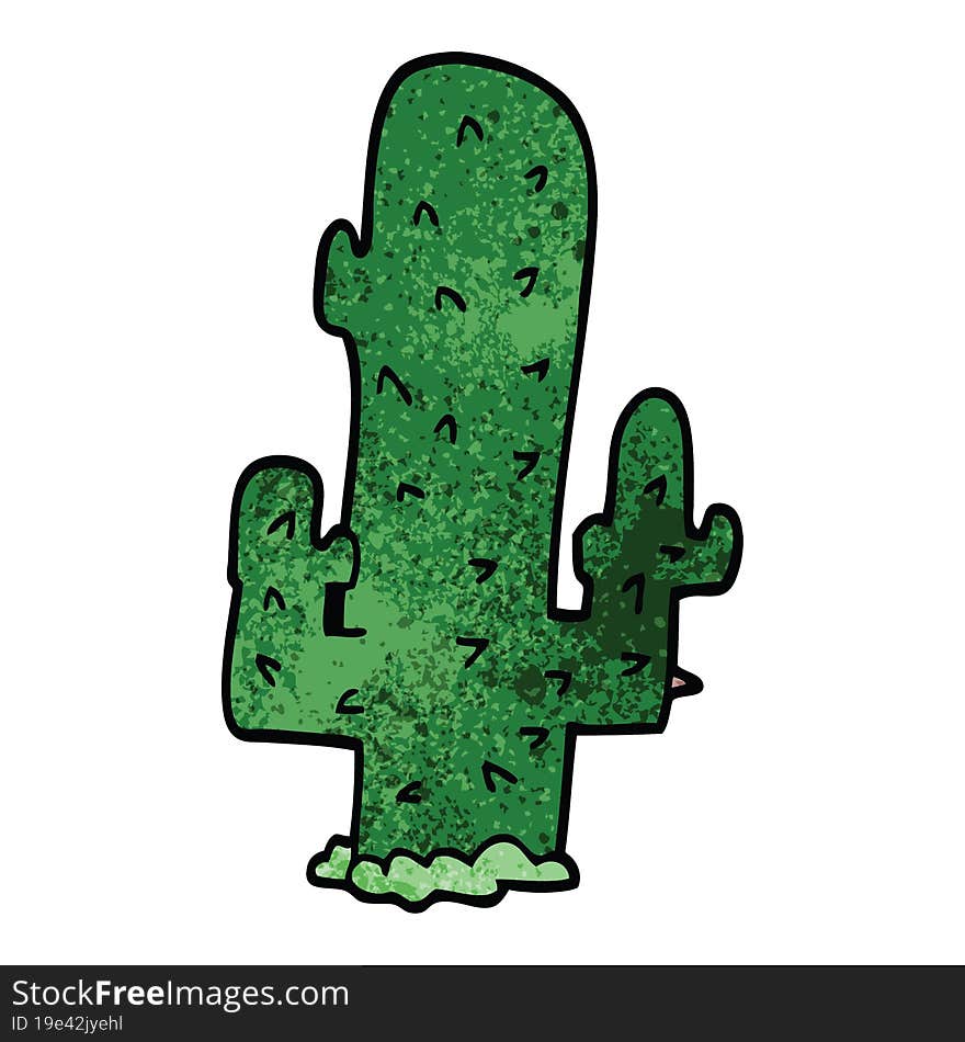 Cartoon Doodle Cactus