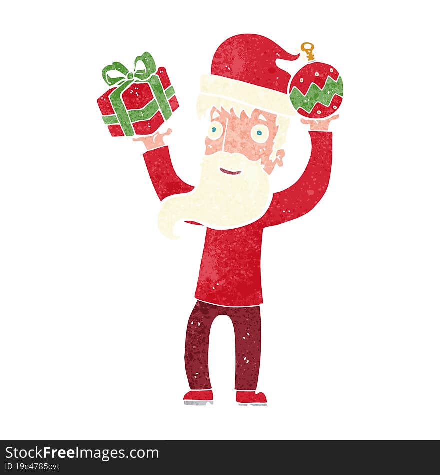 cartoon santa claus