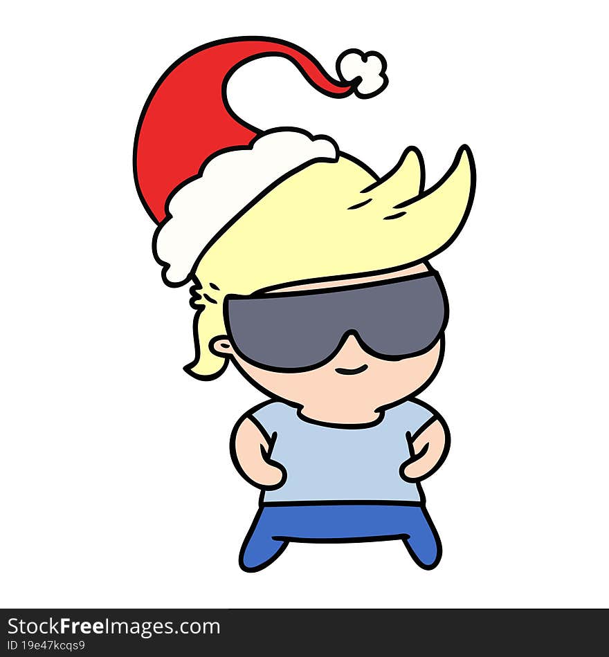 Christmas Cartoon Of Kawaii Boy