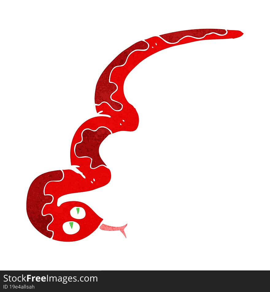 cartoon hissing snake