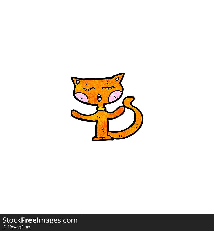 funny cartoon cat