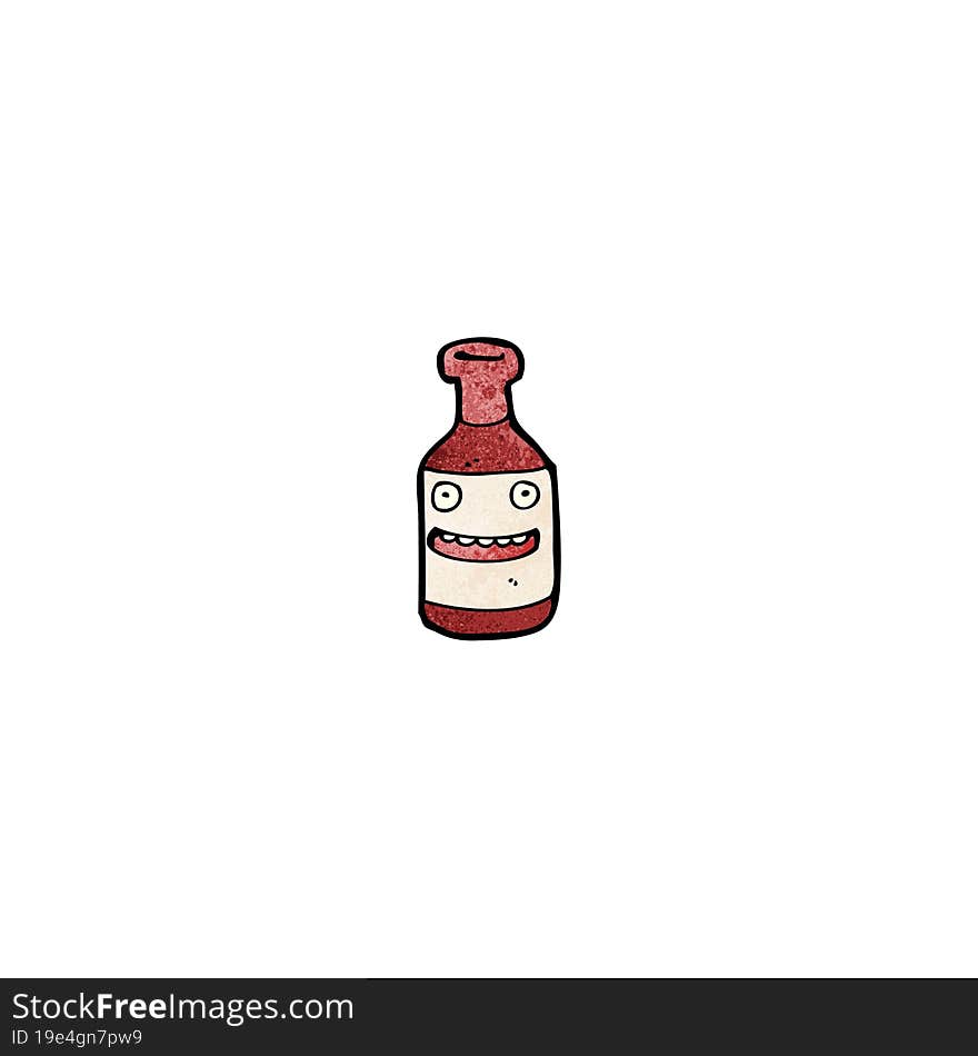 Wine Bottle Cartoon