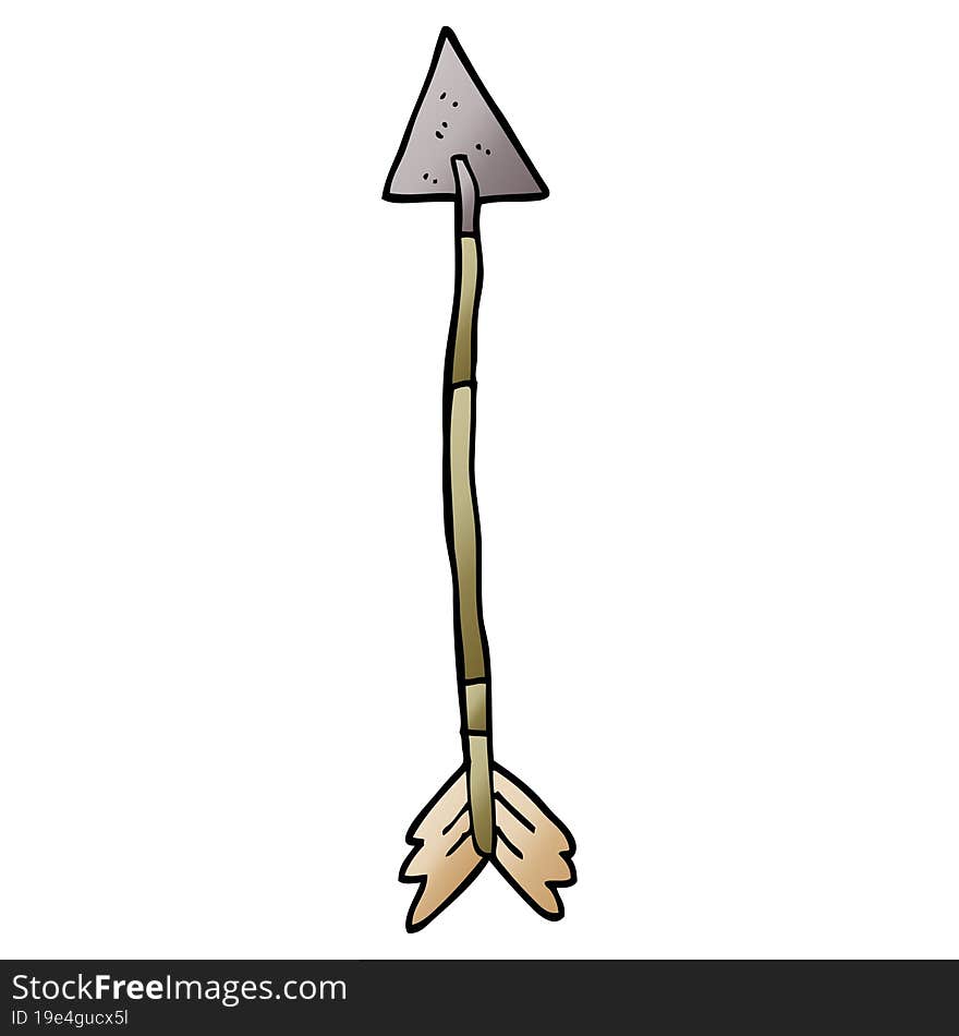 cartoon doodle old arrow