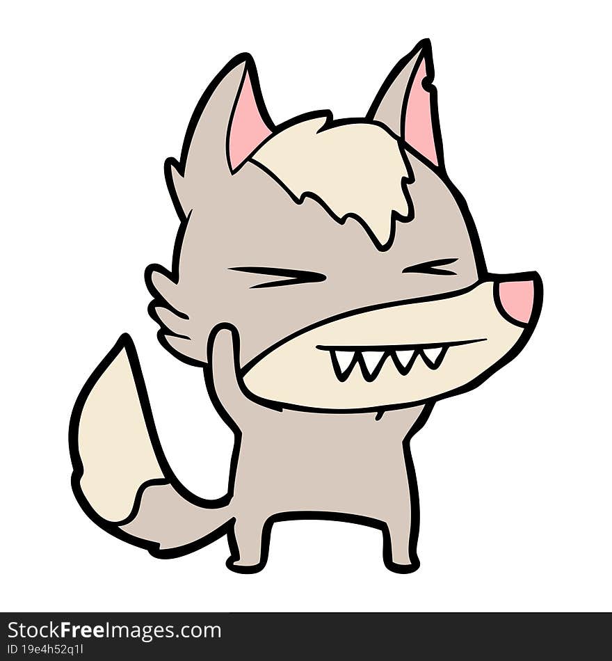 angry wolf cartoon. angry wolf cartoon