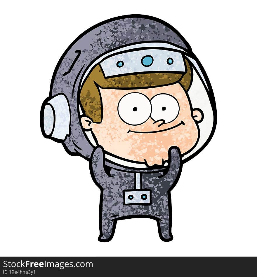 happy astronaut cartoon. happy astronaut cartoon