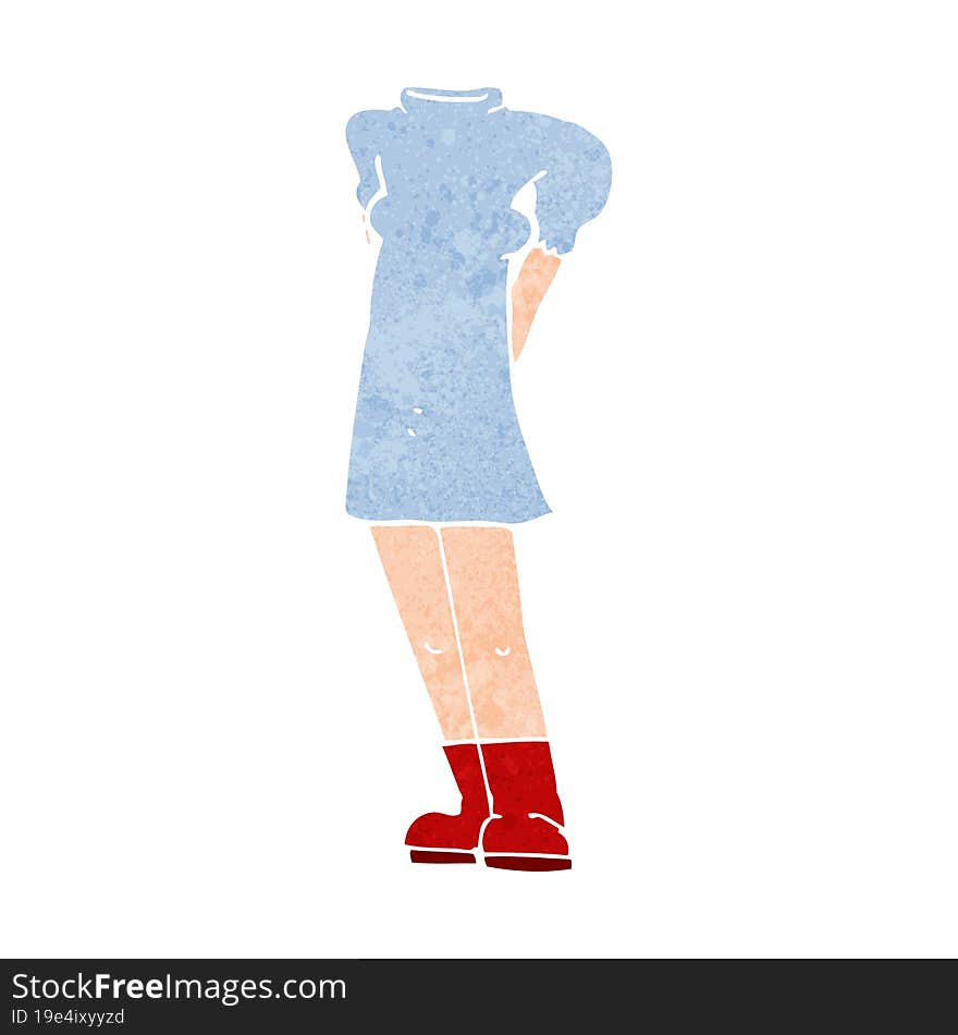 Cartoon Female Body (add Photos Or Mix And Match Cartoons