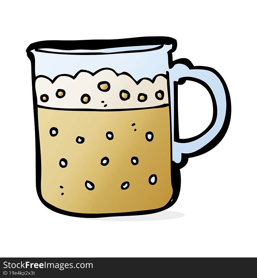 cartoon mug of beer