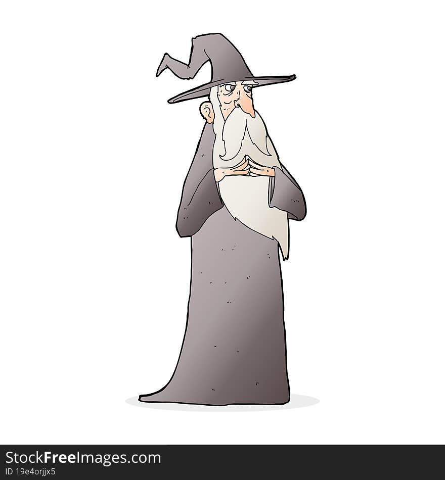 Cartoon Old Wizard