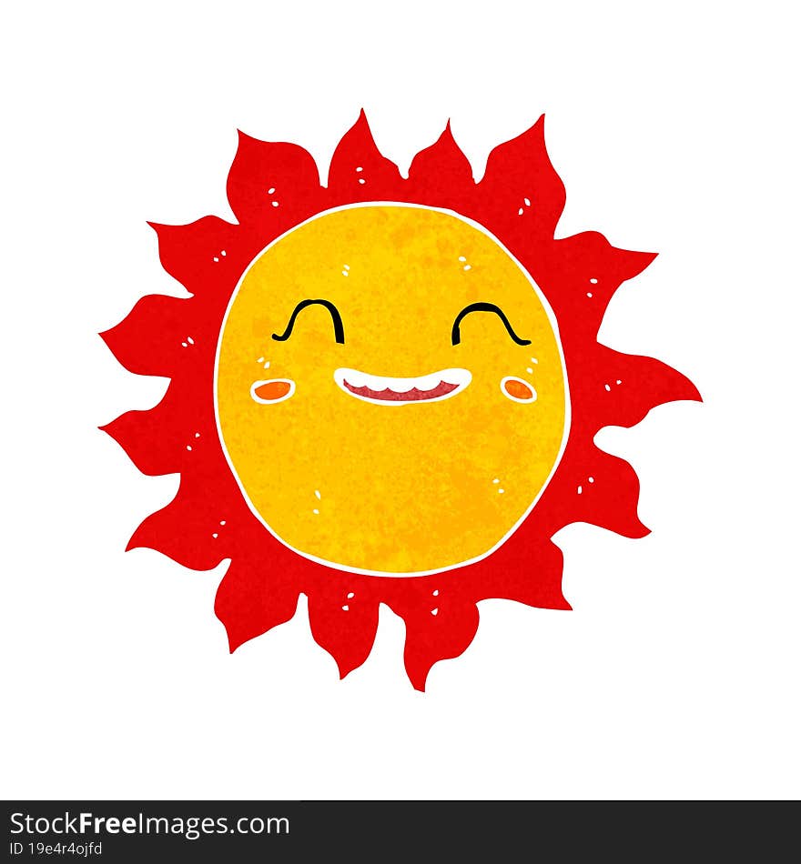 Cartoon Happy Sun