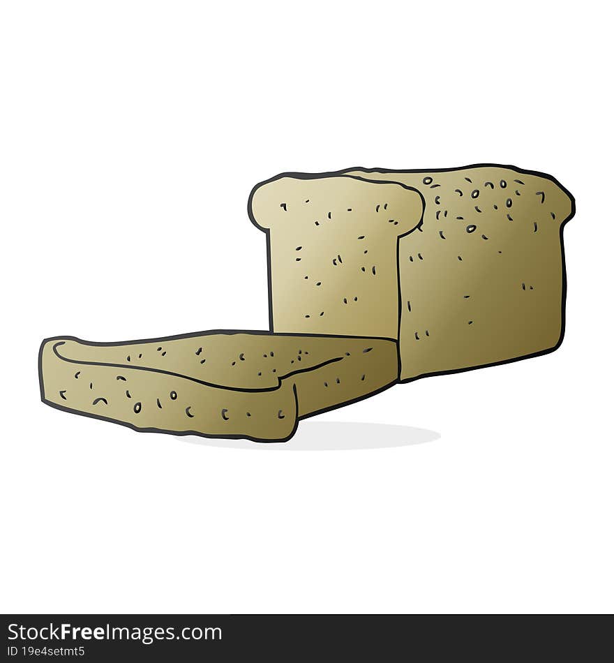 cartoon loaf of bread