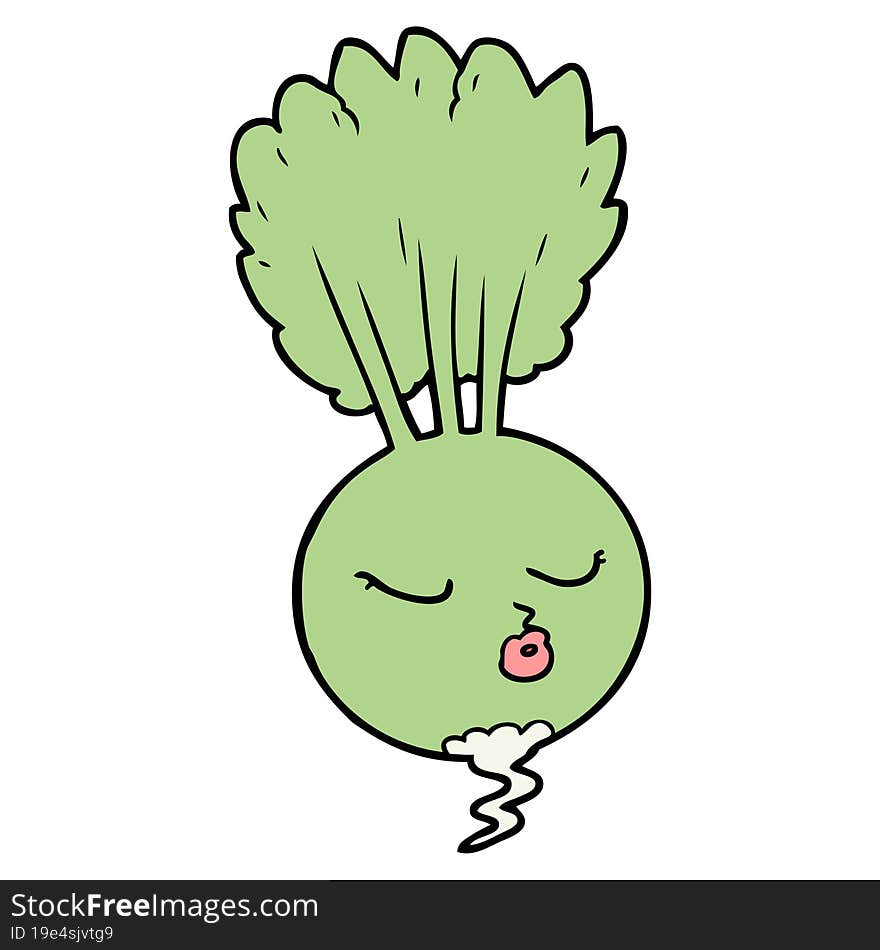 cartoon root vegetable. cartoon root vegetable