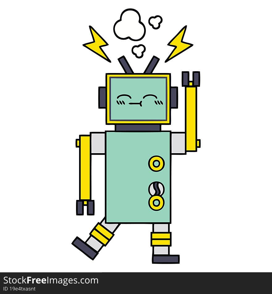 Cute Cartoon Robot