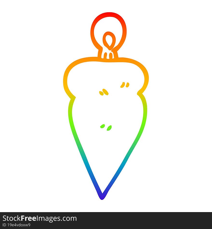 rainbow gradient line drawing cartoon christmas bauble