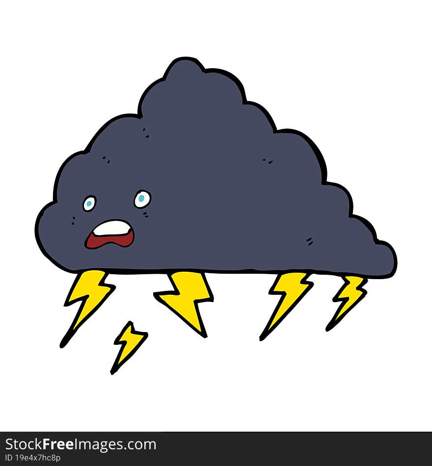 cartoon thundercloud