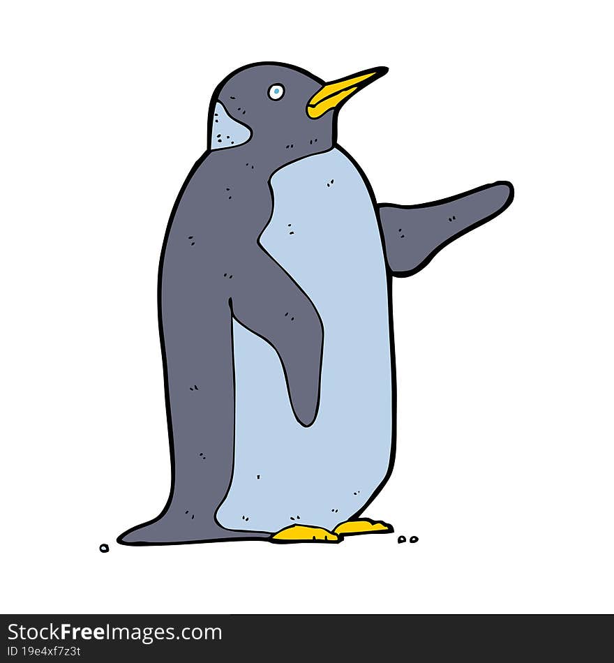 cartoon penguin