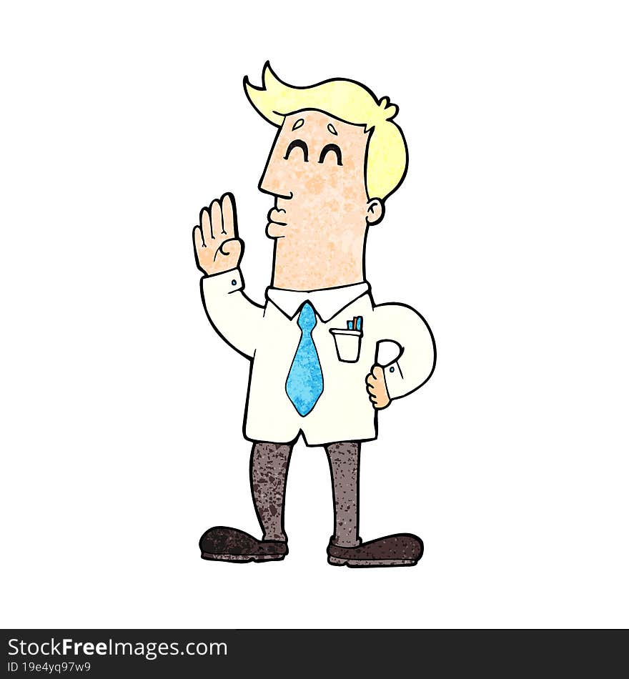 cartoon businessman