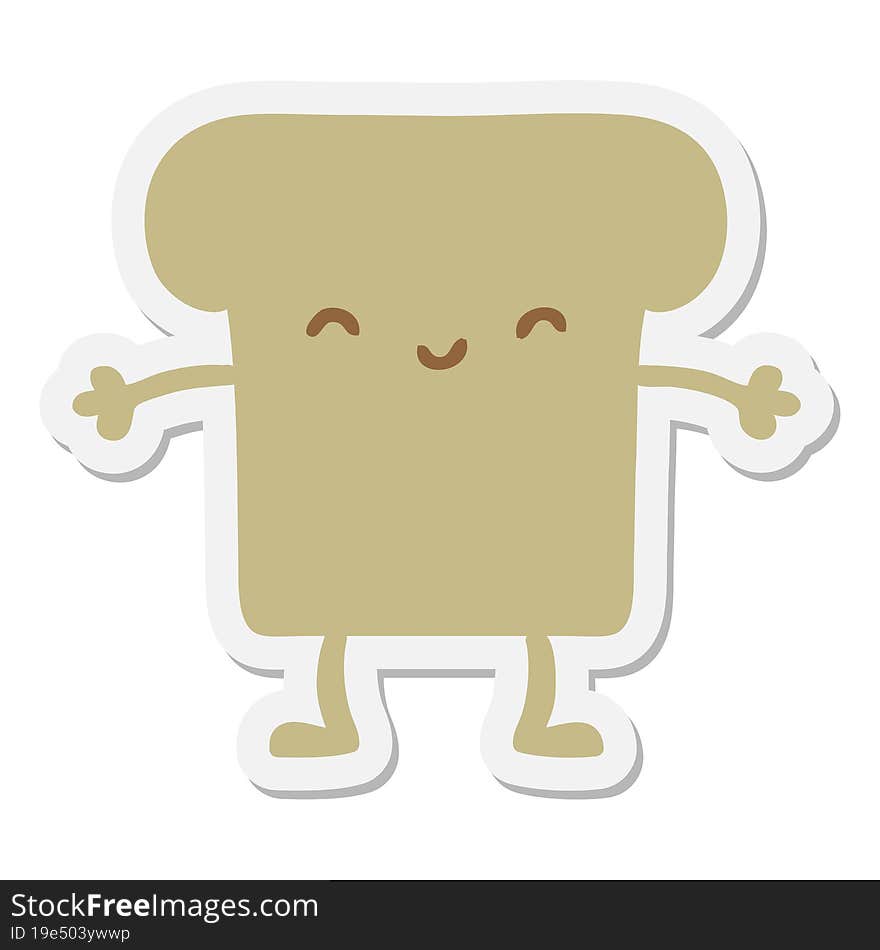 slice of wholegrain bread sticker