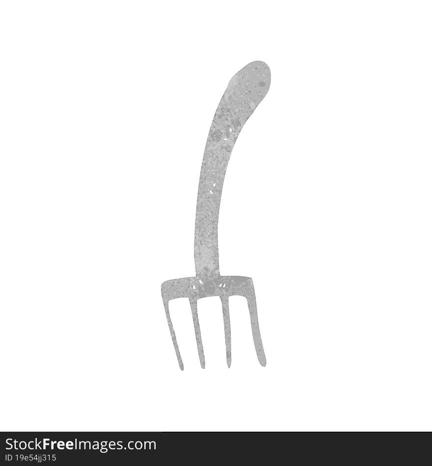 Retro Cartoon Fork