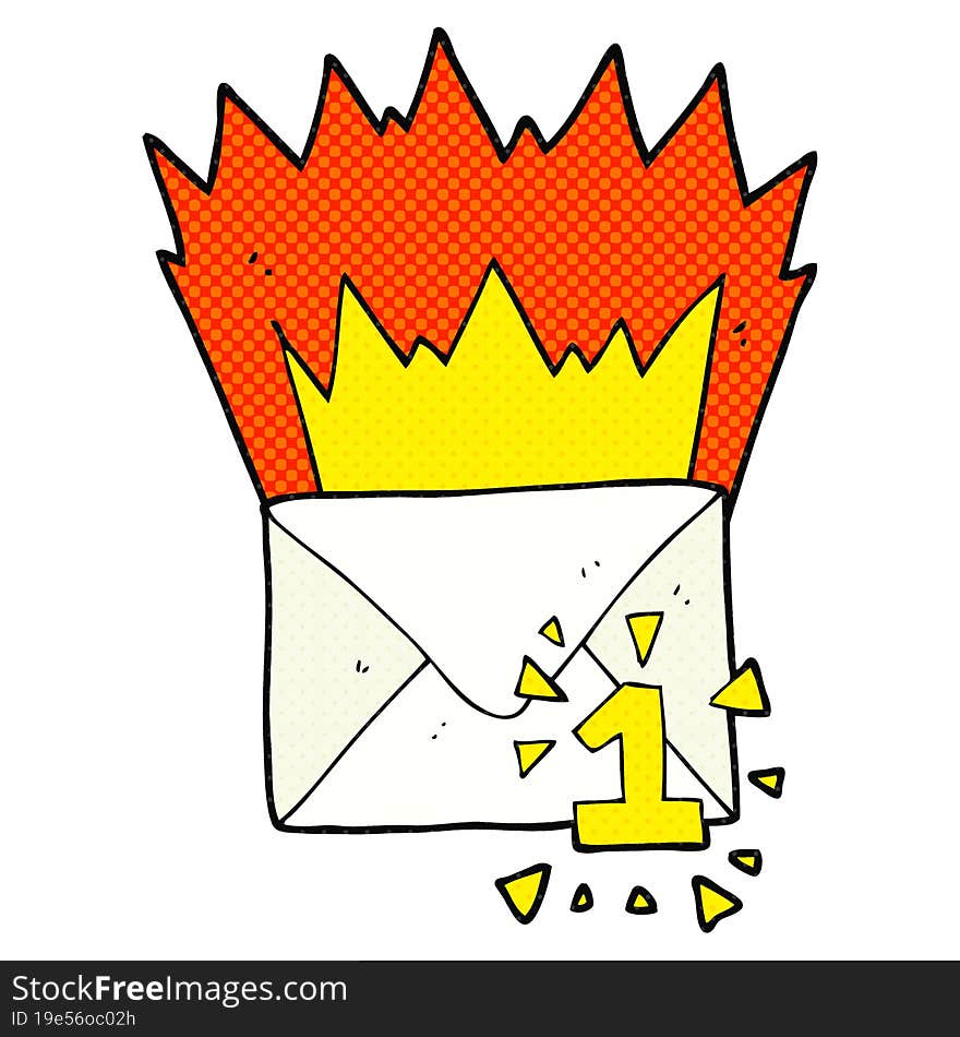 Cartoon Email Message