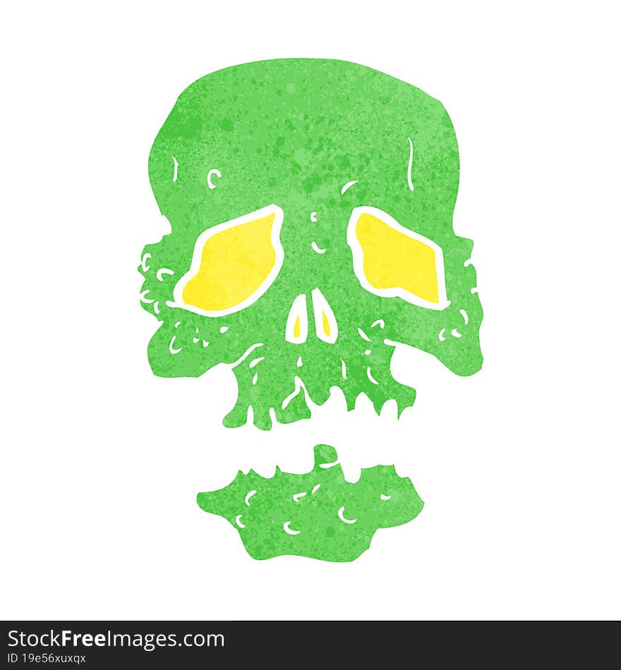 cartoon skull