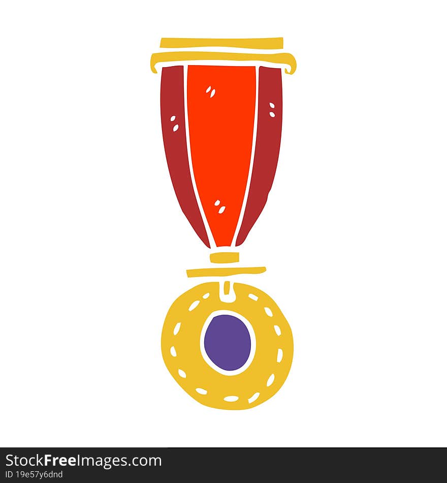 cartoon doodle medal