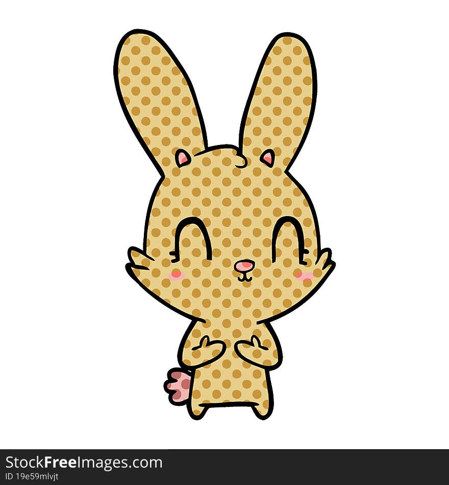 cute cartoon rabbit. cute cartoon rabbit