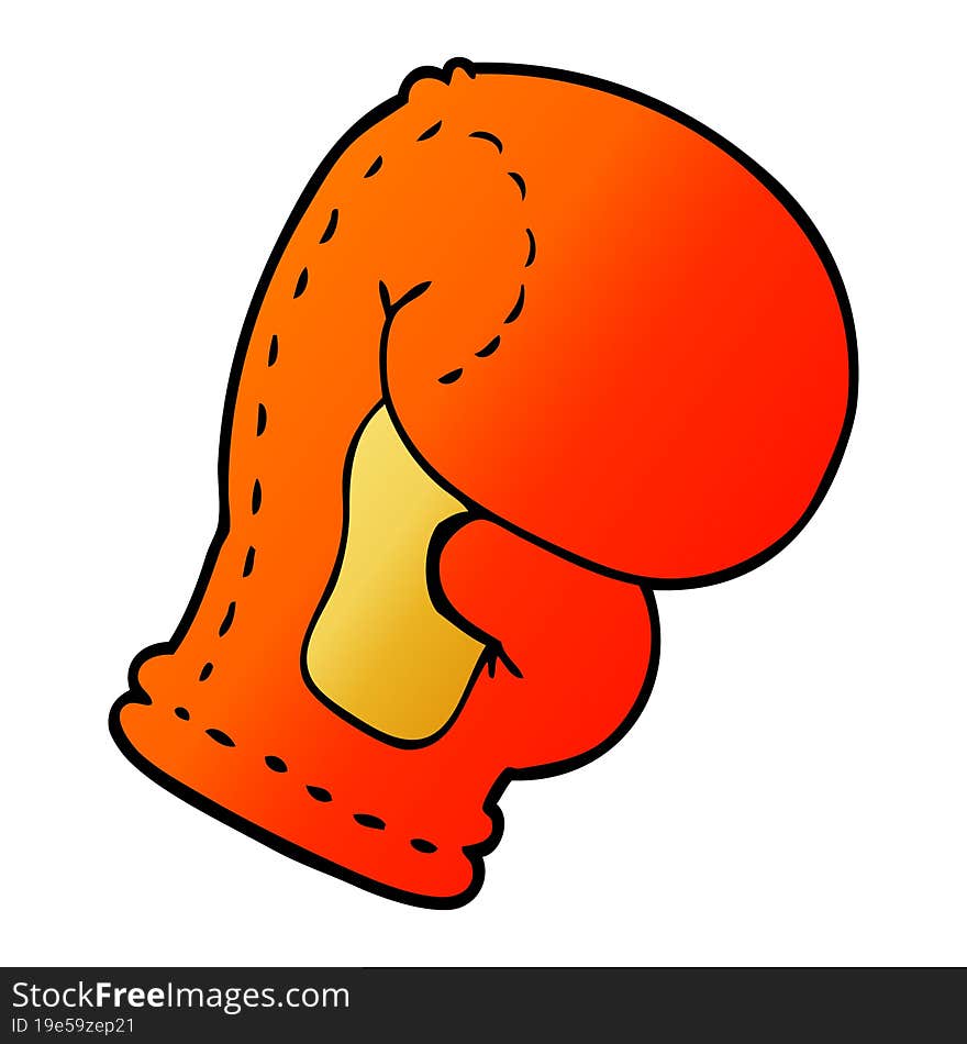 cartoon doodle boxing glove