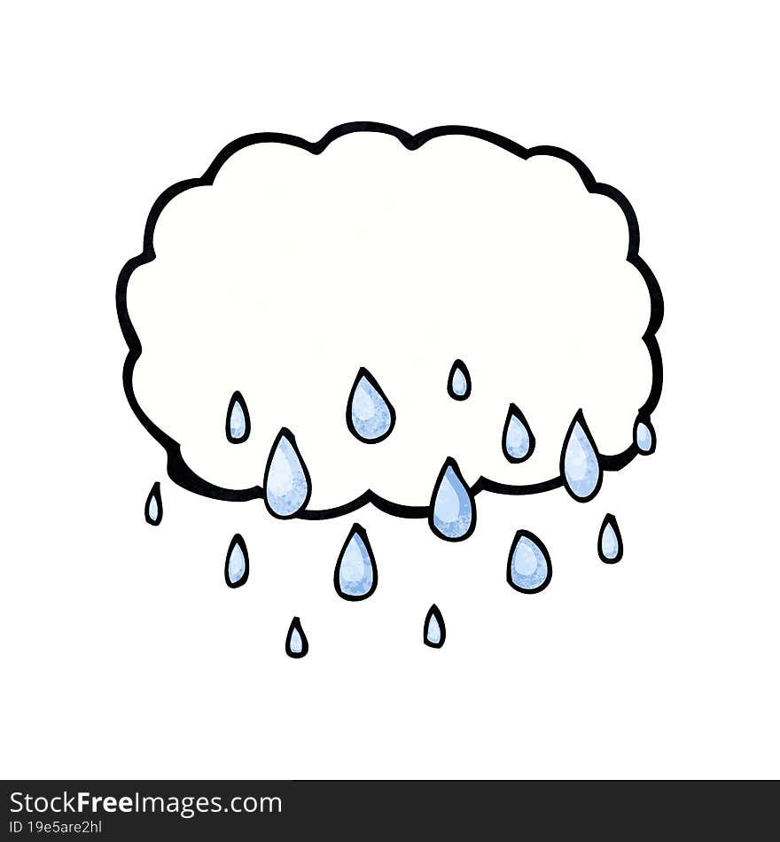 rain cloud cartoon