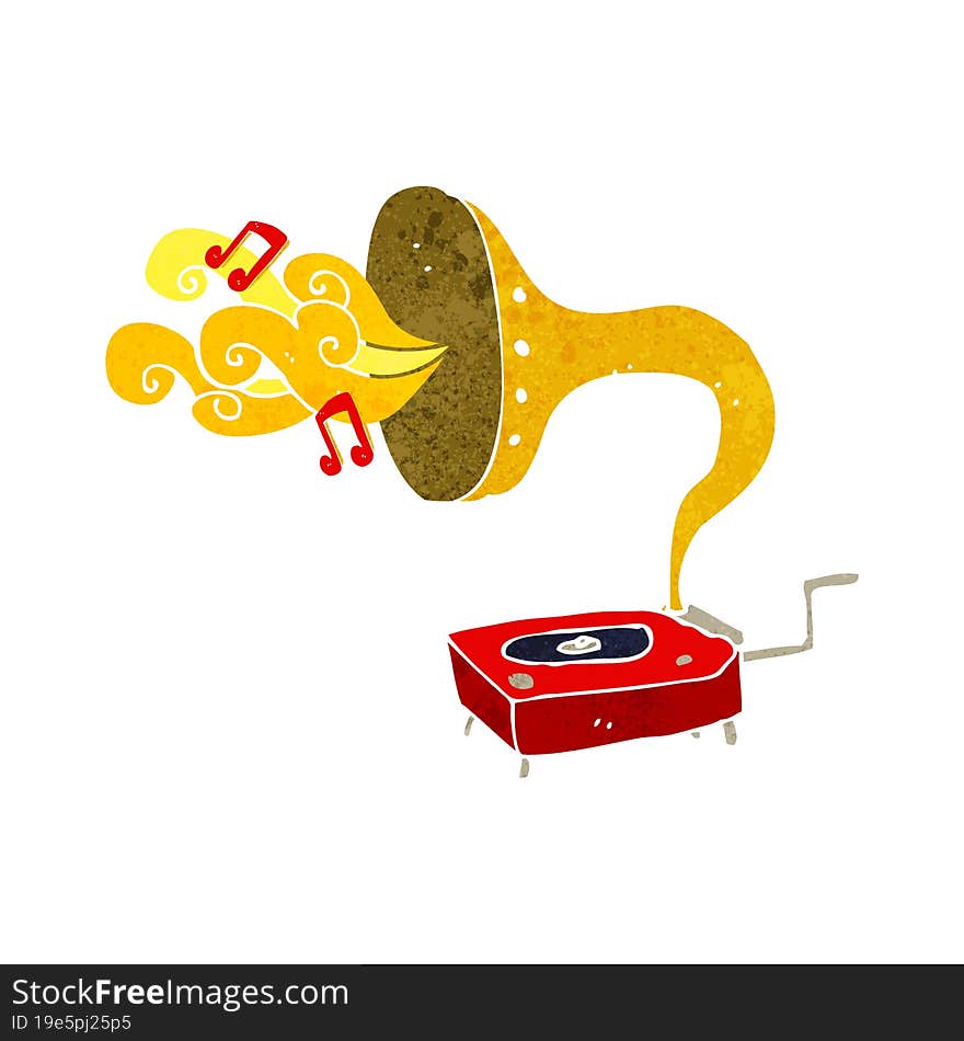 Cartoon Gramophone