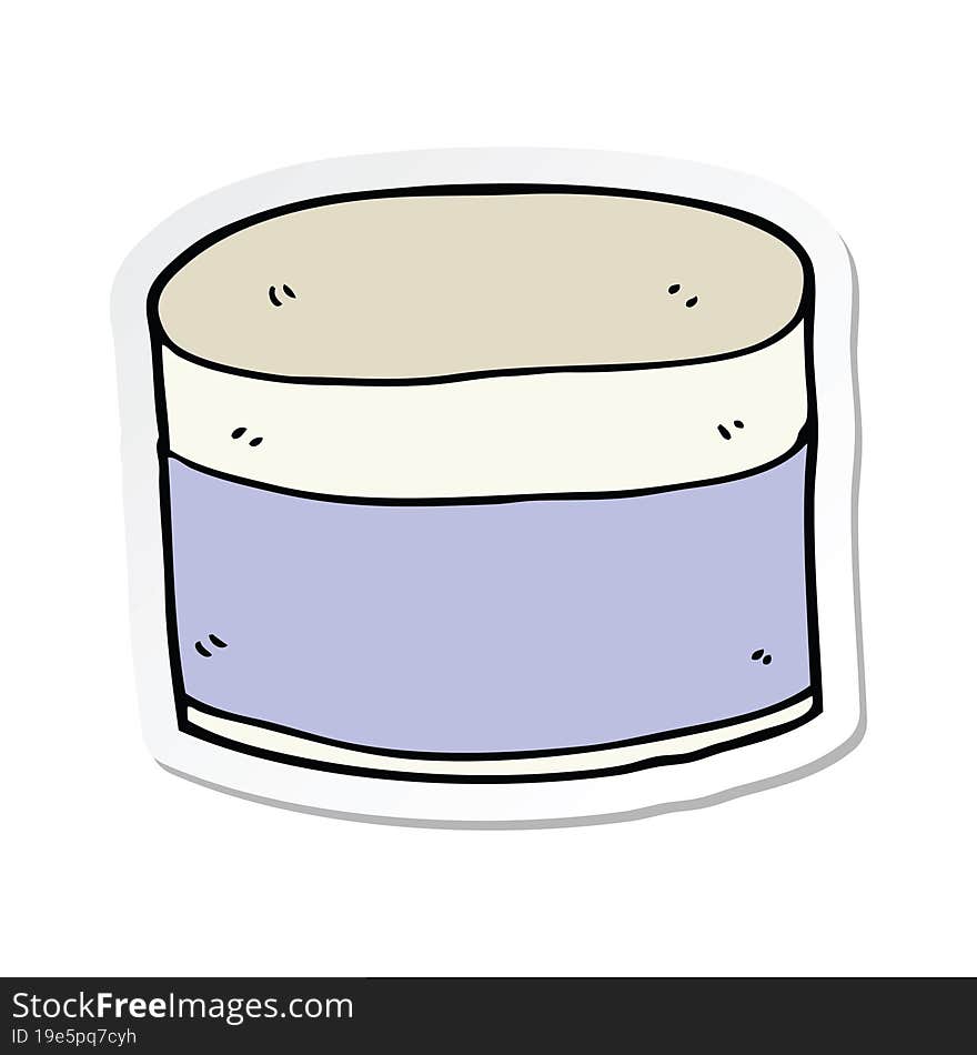 sticker of a cartoon pot