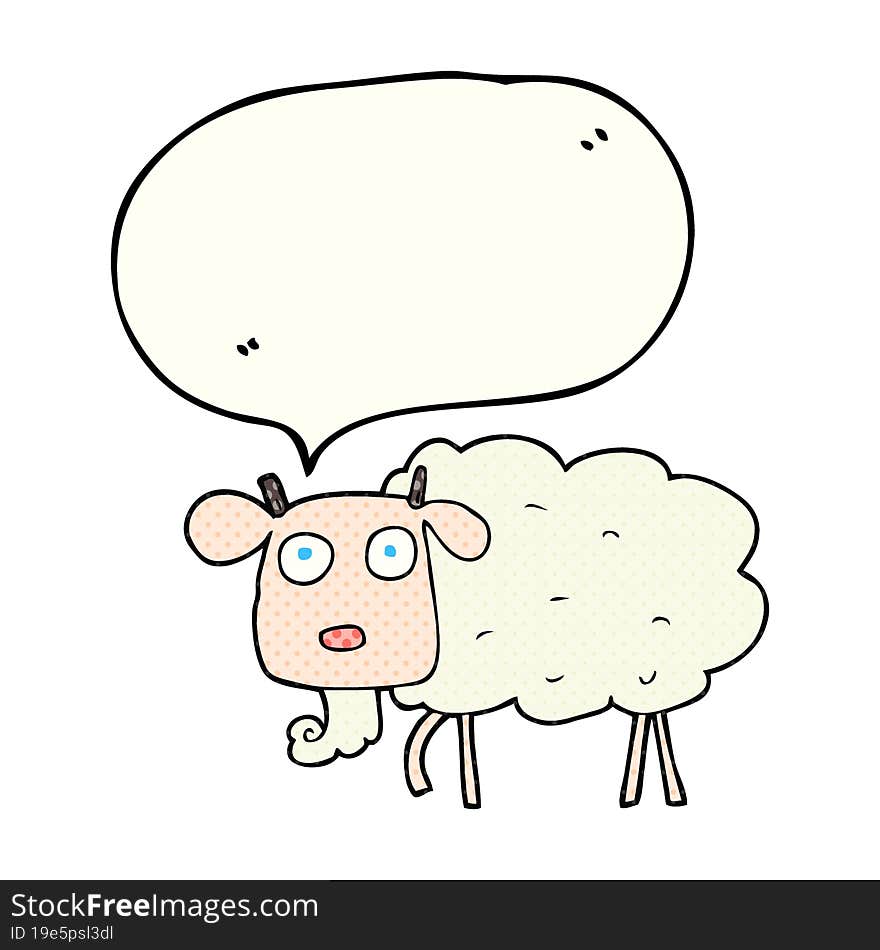 comic book speech bubble cartoon goat