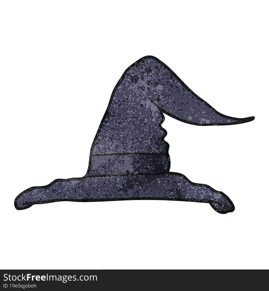 textured cartoon witch hat