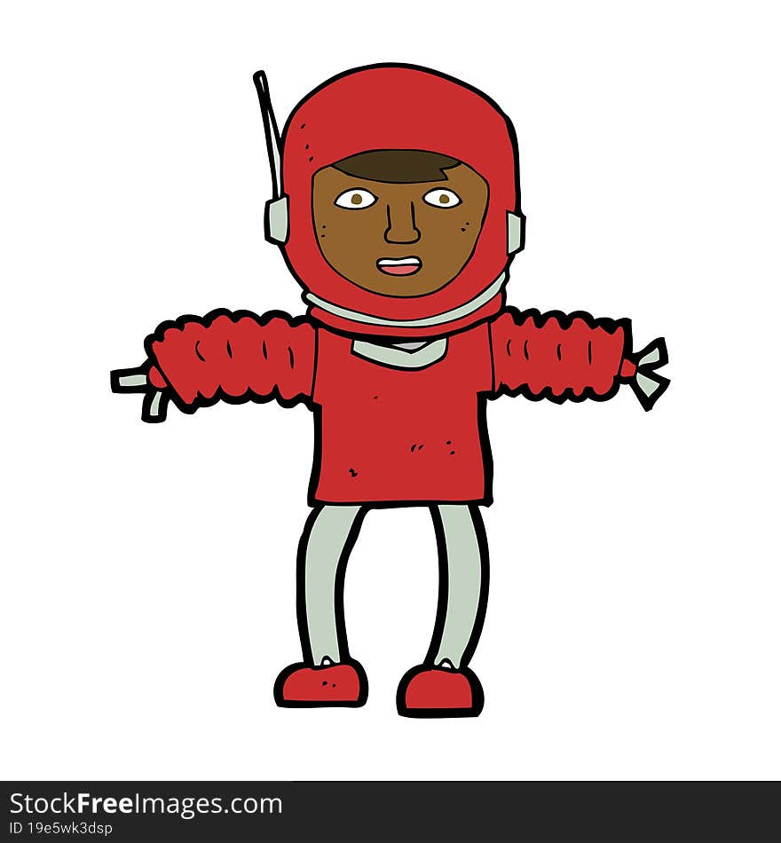 cartoon astronaught