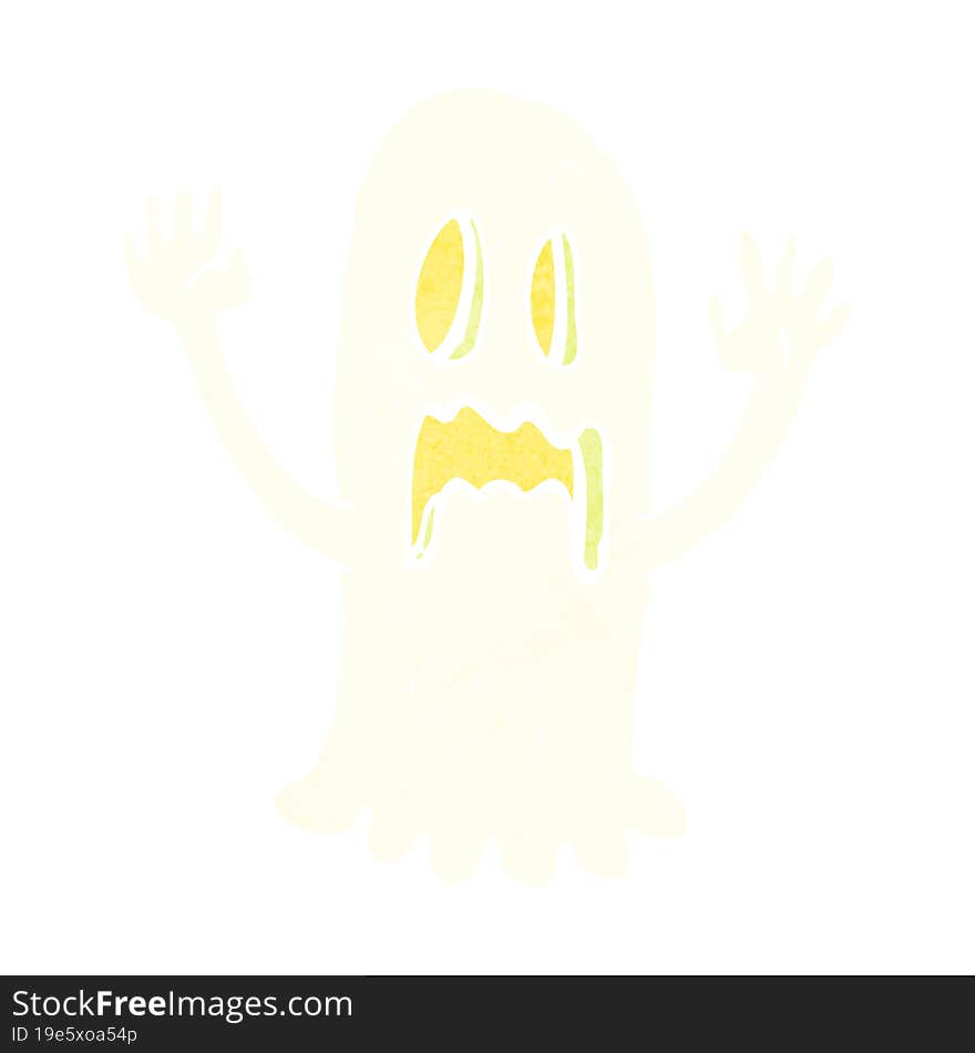 cartoon spooky ghost