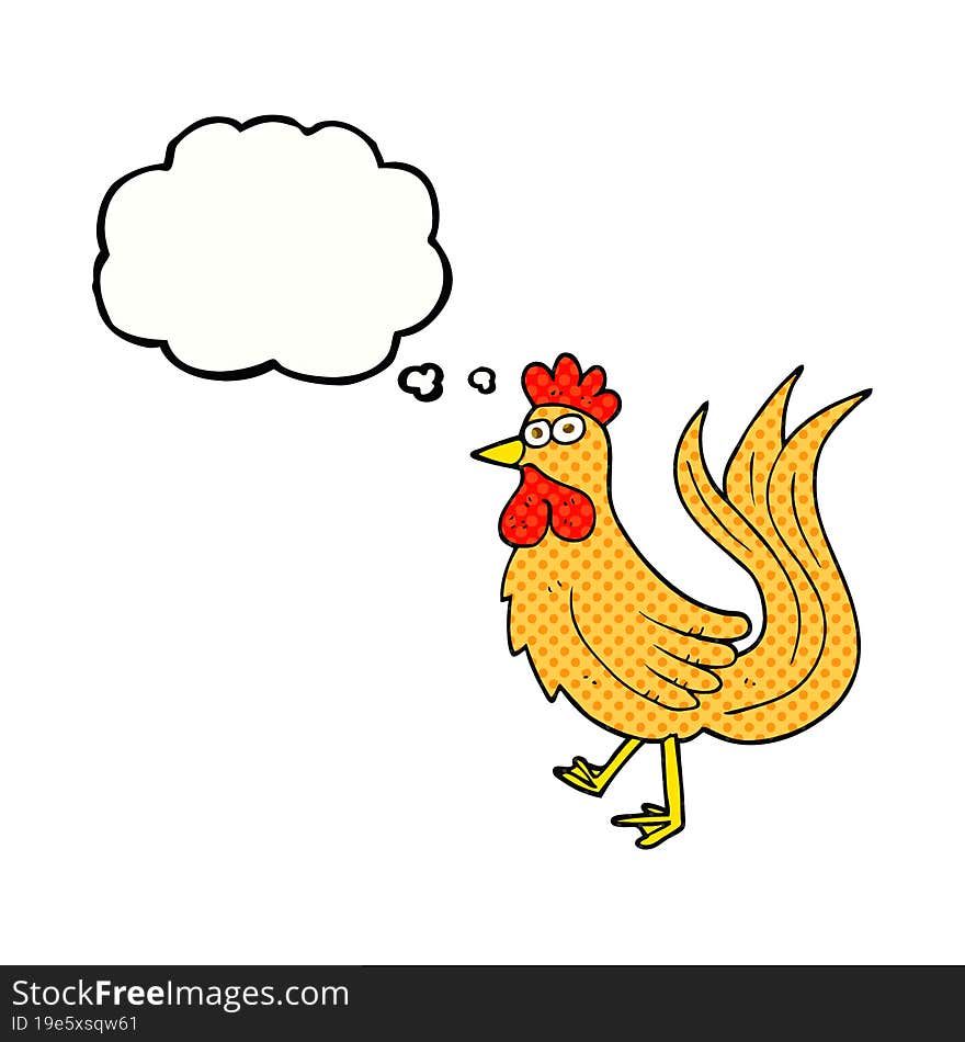 Thought Bubble Cartoon Cock