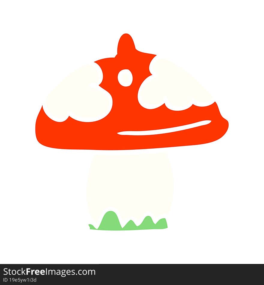 cartoon doodle mushroom