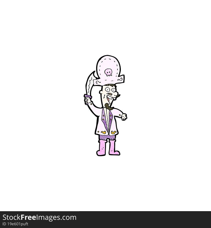 cartoon pink pirate