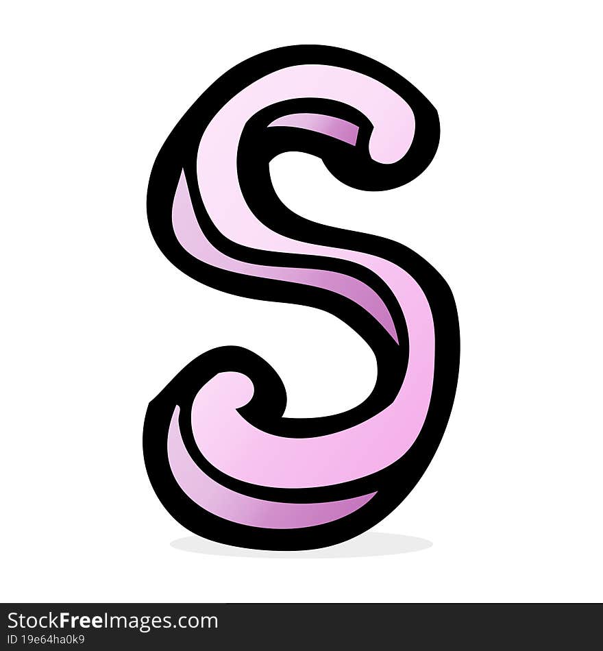 Cartoon Letter S