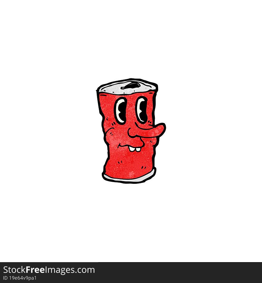 soda can cartoon character