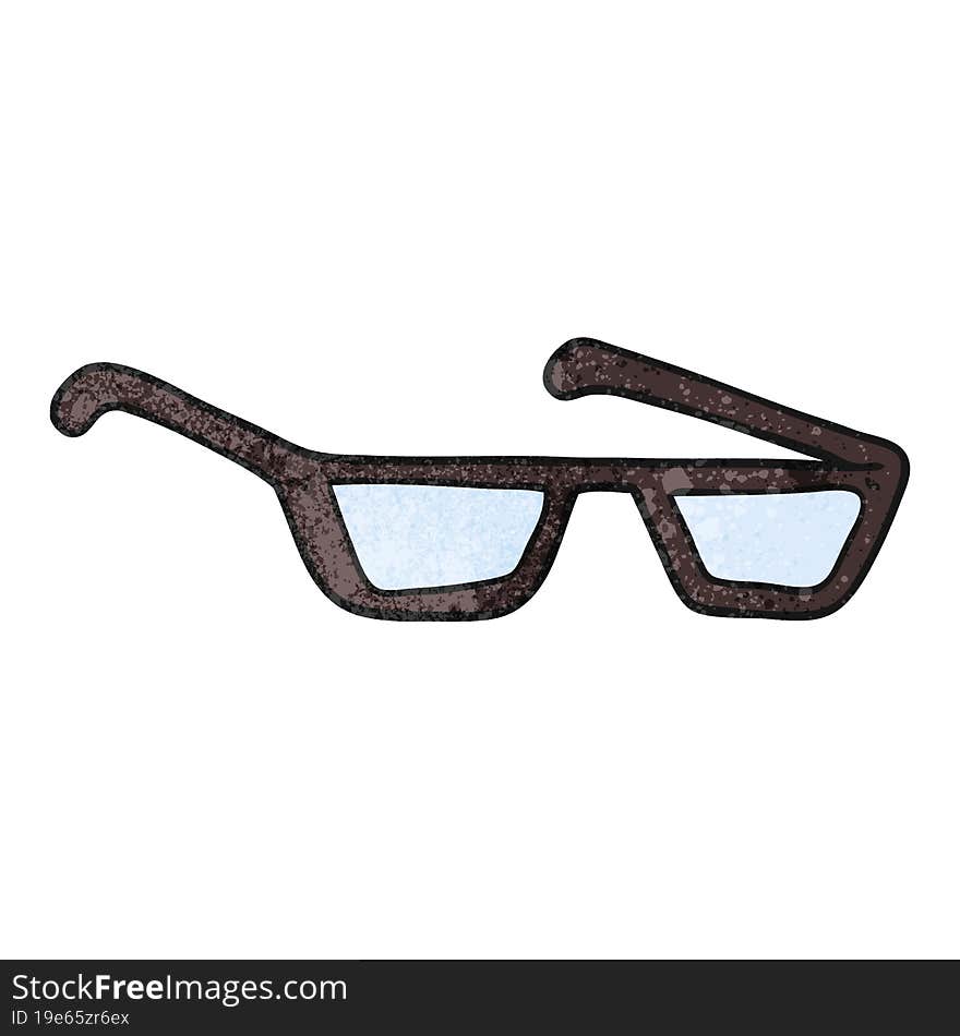 textured cartoon spectacles