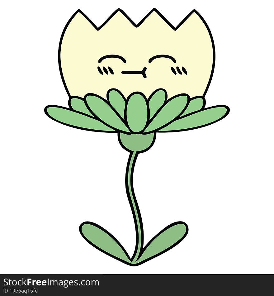 cute cartoon flower