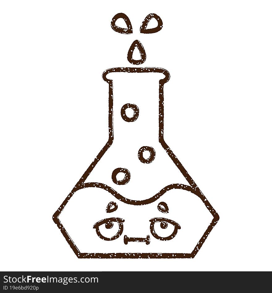 Science Experiment Charcoal Drawing