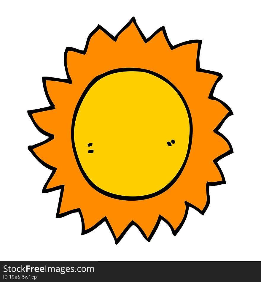 cartoon sun