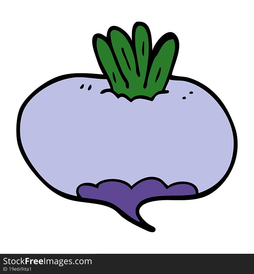 Cartoon Doodle Turnip