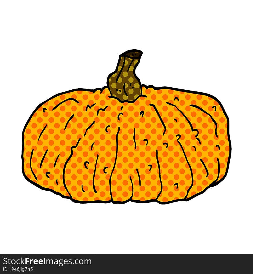 cartoon doodle pumpkin