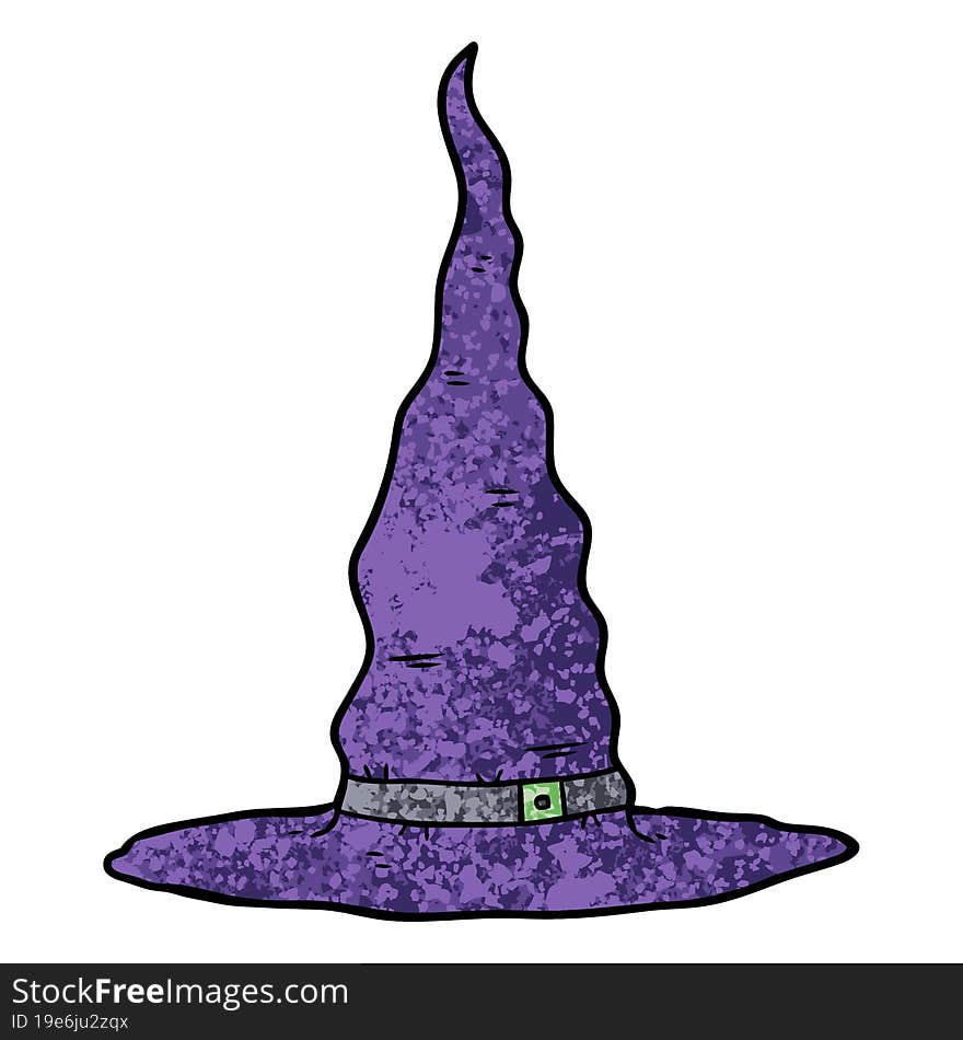 cartoon witchs hat. cartoon witchs hat