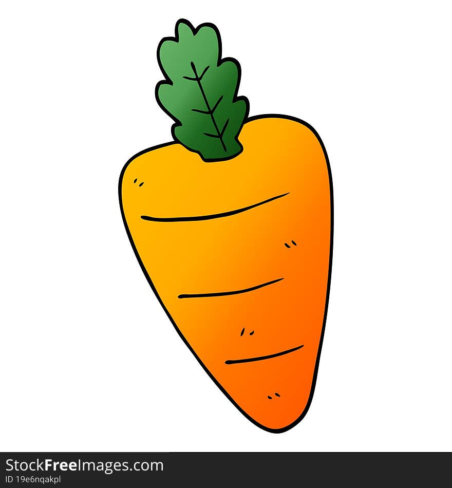 cartoon doodle carrot