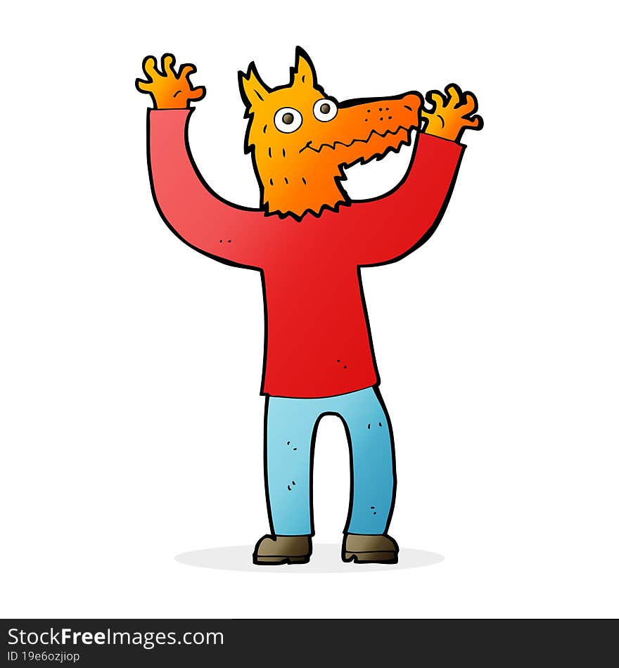 Cartoon Fox Man