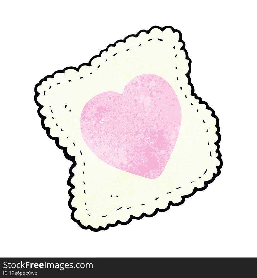 cartoon love heart handkerchief. cartoon love heart handkerchief