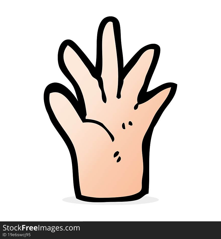 cartoon hand symbol